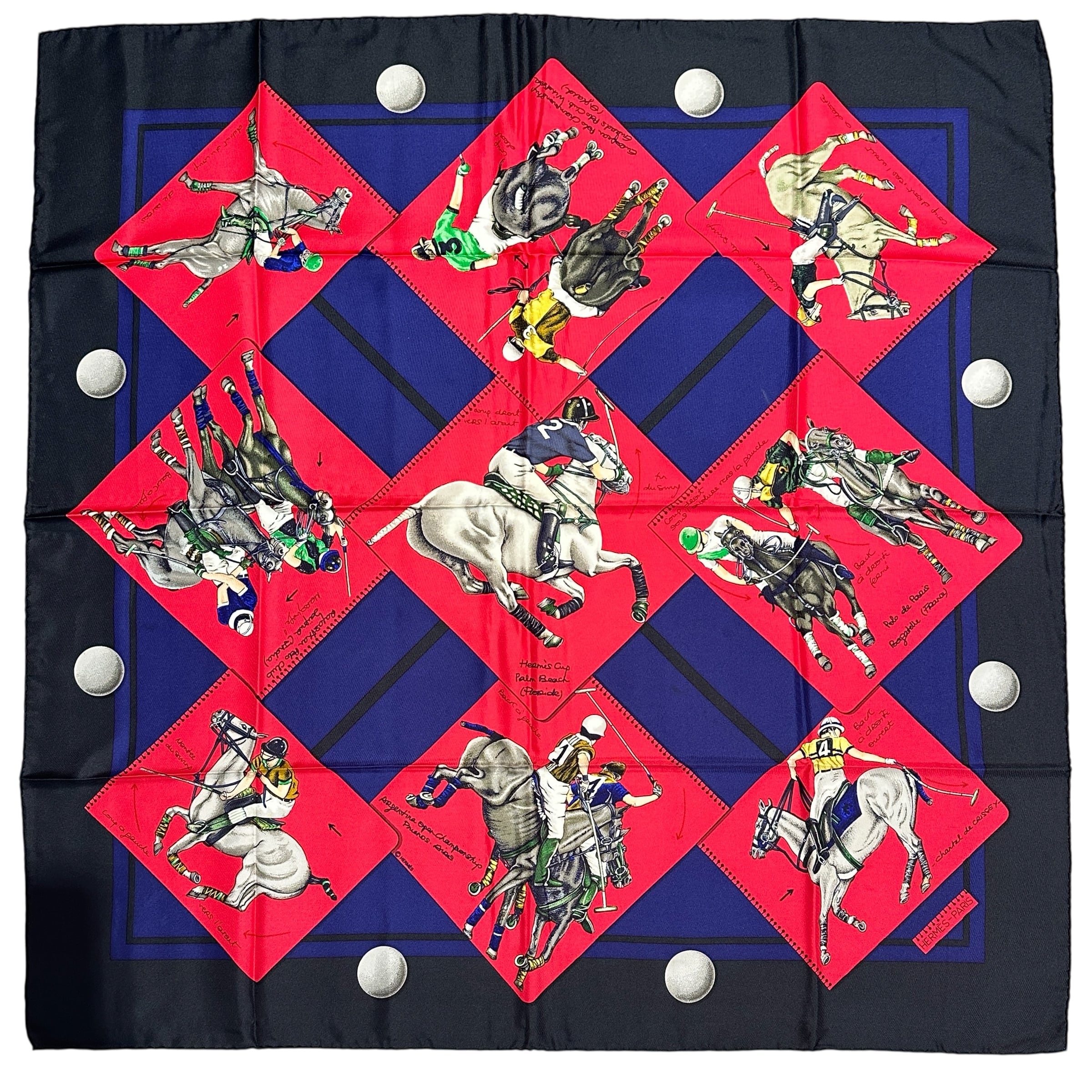 HERMES エルメス カレ90 ポロの世界 26279-202601