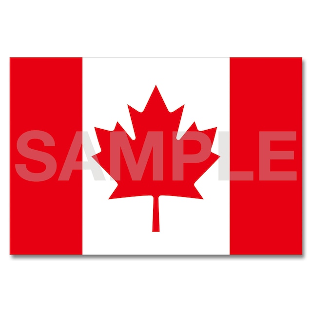 世界の国旗ポストカード ＜アメリカ＞ カナダ Flags of the world POST CARD ＜America＞ Canada