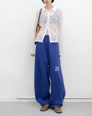 1990s numbering wide-leg sweatpants
