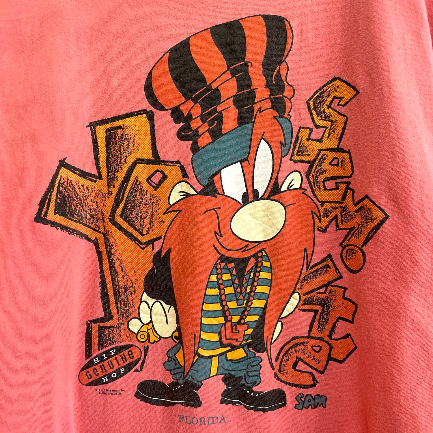 90s シングルステッチ　ルーニー　チューンズ　キャラTシャツ　ヴィンテージ　赤