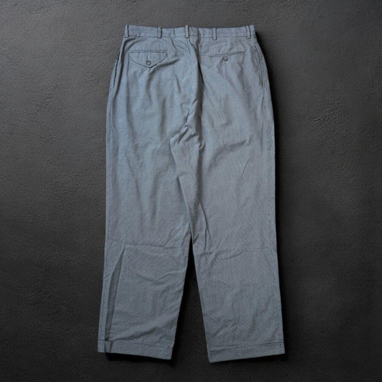 POLO by Ralph 90s Lauren two-tuck trousers 千鳥格子 ツータックスラックス W38 古着 - 3