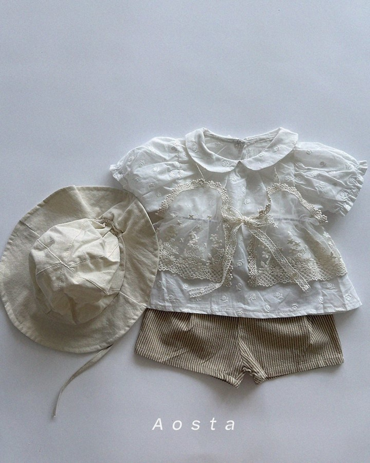 [Aosta] Collar Blouse / [아오스타] 카라블라우스