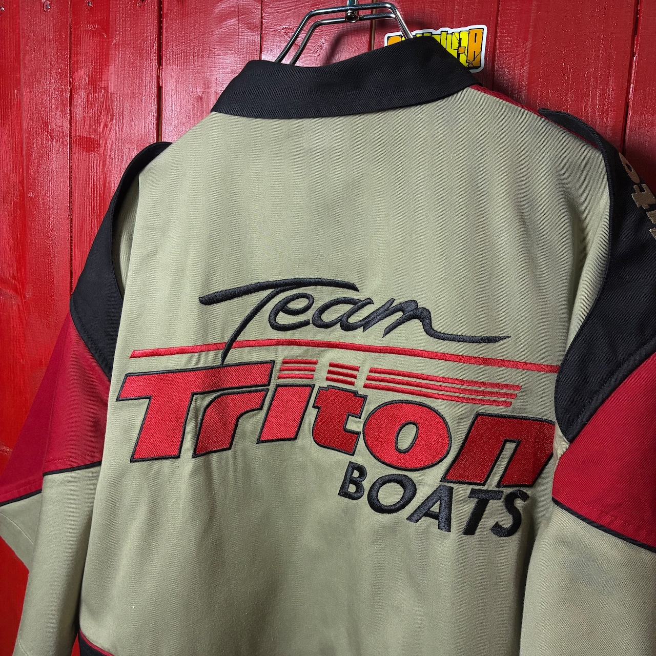 Triton BOATS レーシングシャツ バスフィッシングボート ワークシャツ