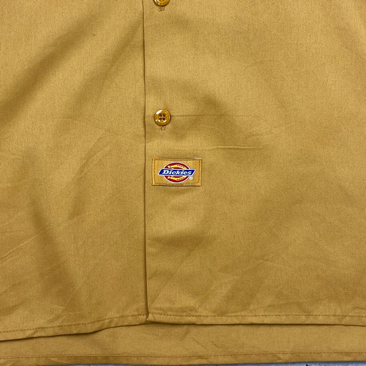 90年代~00年代 Dickies ディッキーズ 半袖 ワークシャツ メンズL 古着