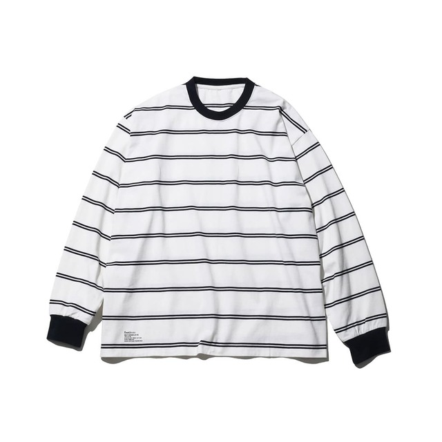 FreshService (フレッシュサービス) MULTI BORDER L/S TEE  ホワイト