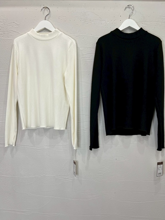 【ayane】リブハイネック