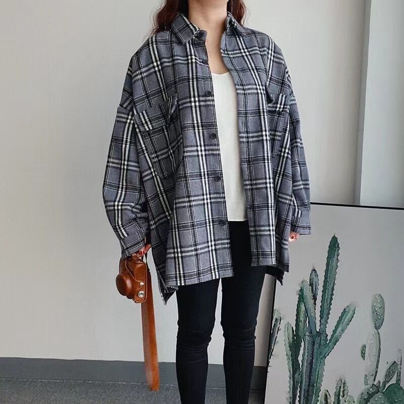 チェックシャツ