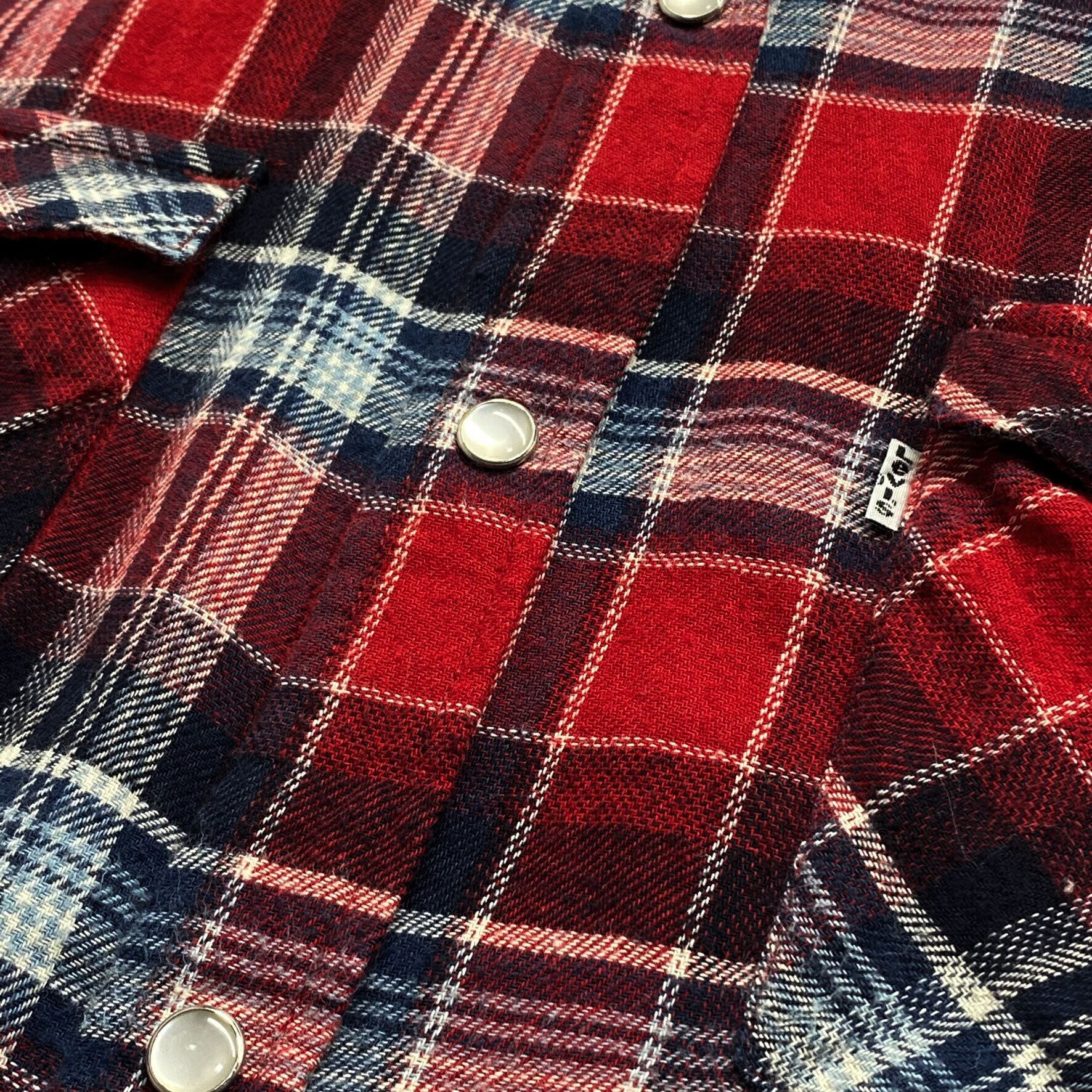 70s リーバイス チェックウエスタンシャツ アメリカ製 ライトネル