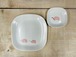 ハリネズミ　ピンク　16cmスクエア皿