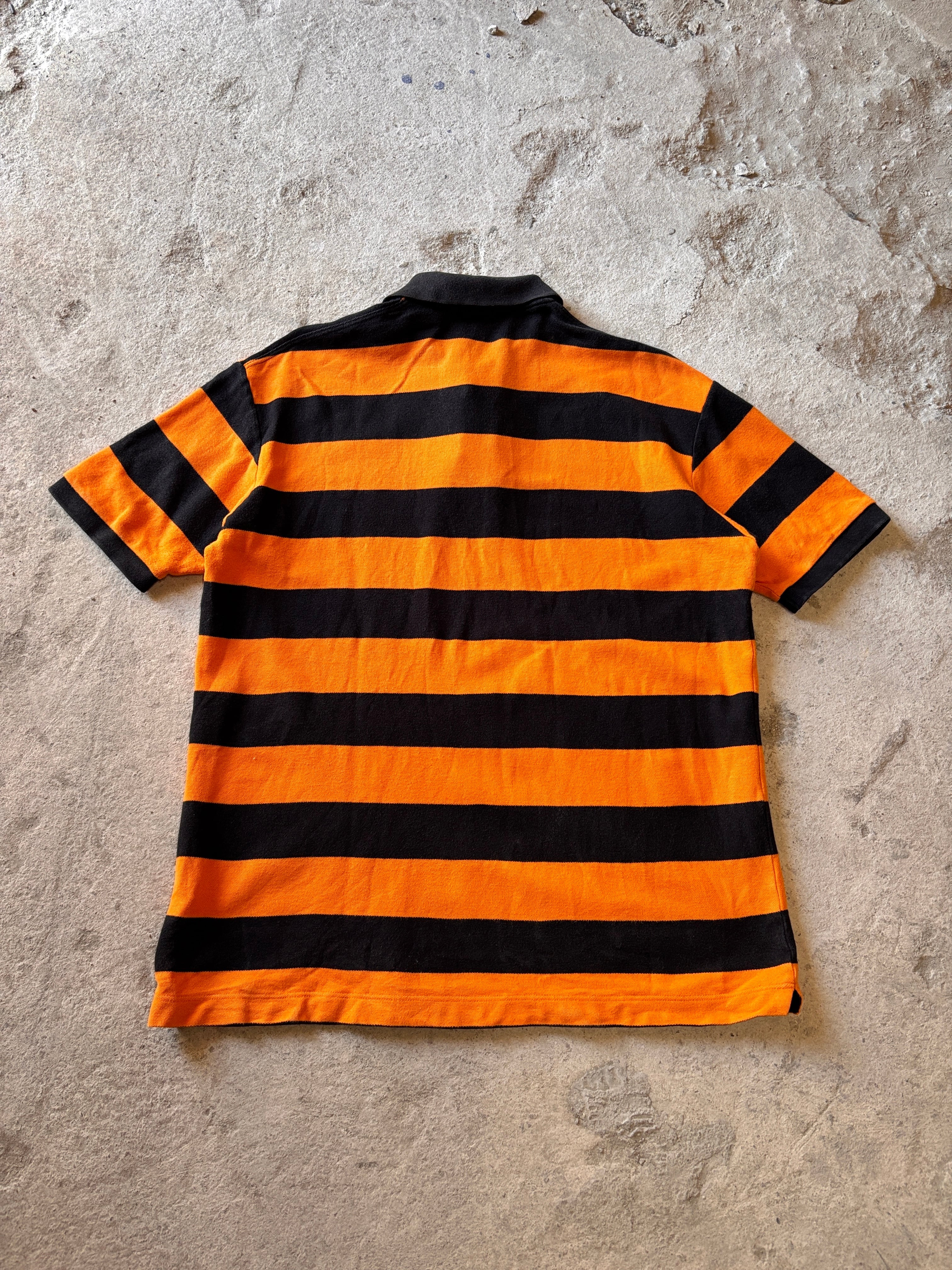 00s A BATHING APE/BABY MILO Polo Shirt/XL/ボーダ－柄ポロシャツ
