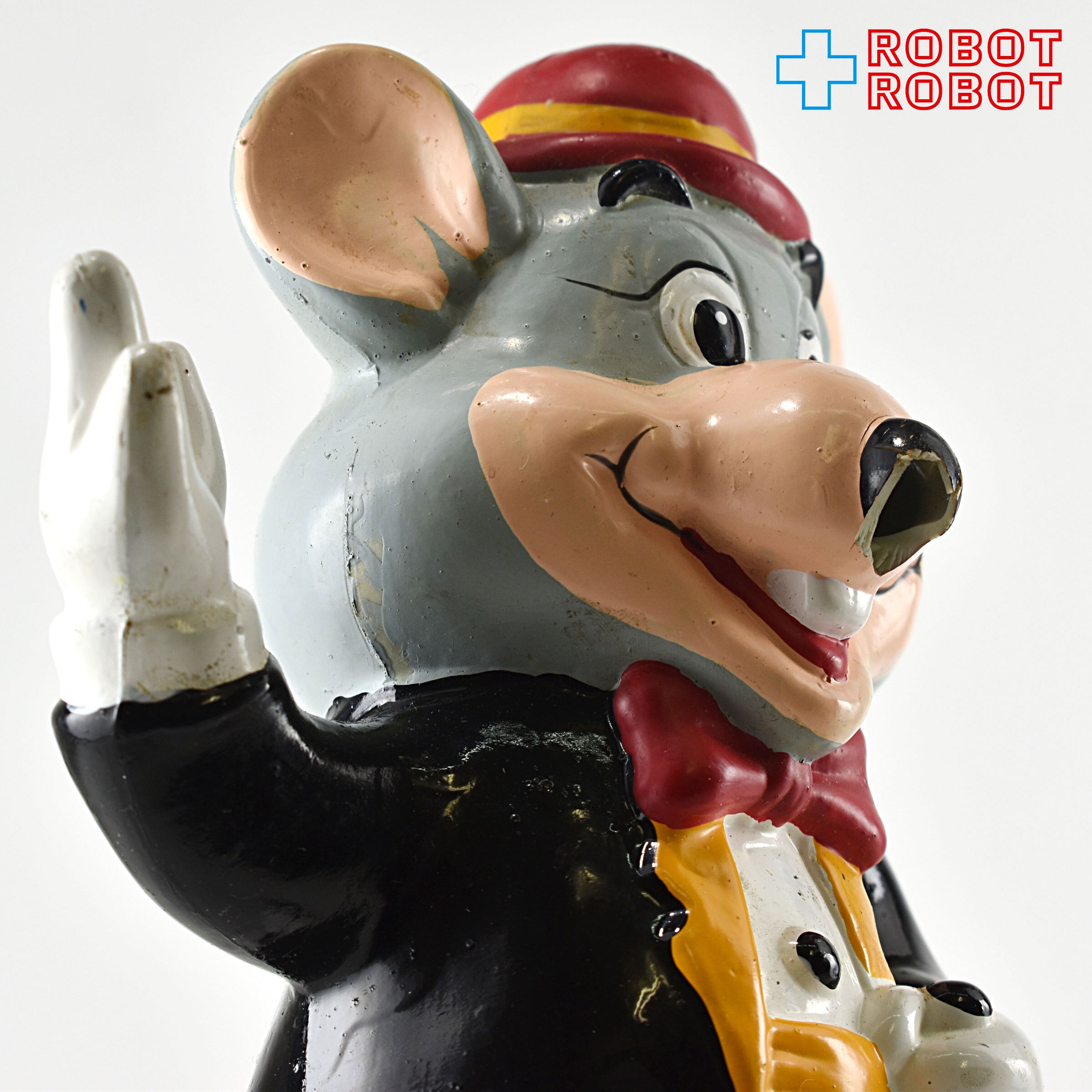 Chuck E Cheese Coinbank / チャッキーチーズ チャッキーチーズ チャック E. チーズ ソフビ貯金箱バンク ※難有り