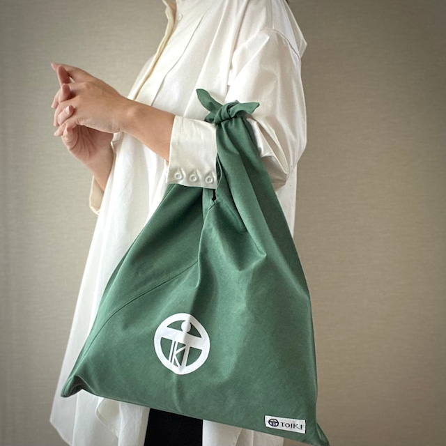 【casual eco bag】エコバッグを超え普段使いもできるあずま袋_カーキ