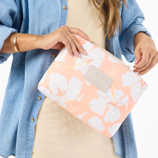Taha'a - Peachy MID ポーチ  / ALOHA Collection アロハコレクション