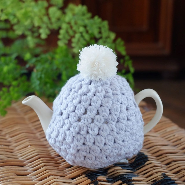 《手編みティーコージー》ミセスハリス風（限定1点）
