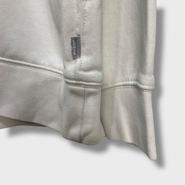 Levi's silverTab シルバータブ プリントロゴスウェット 白 L