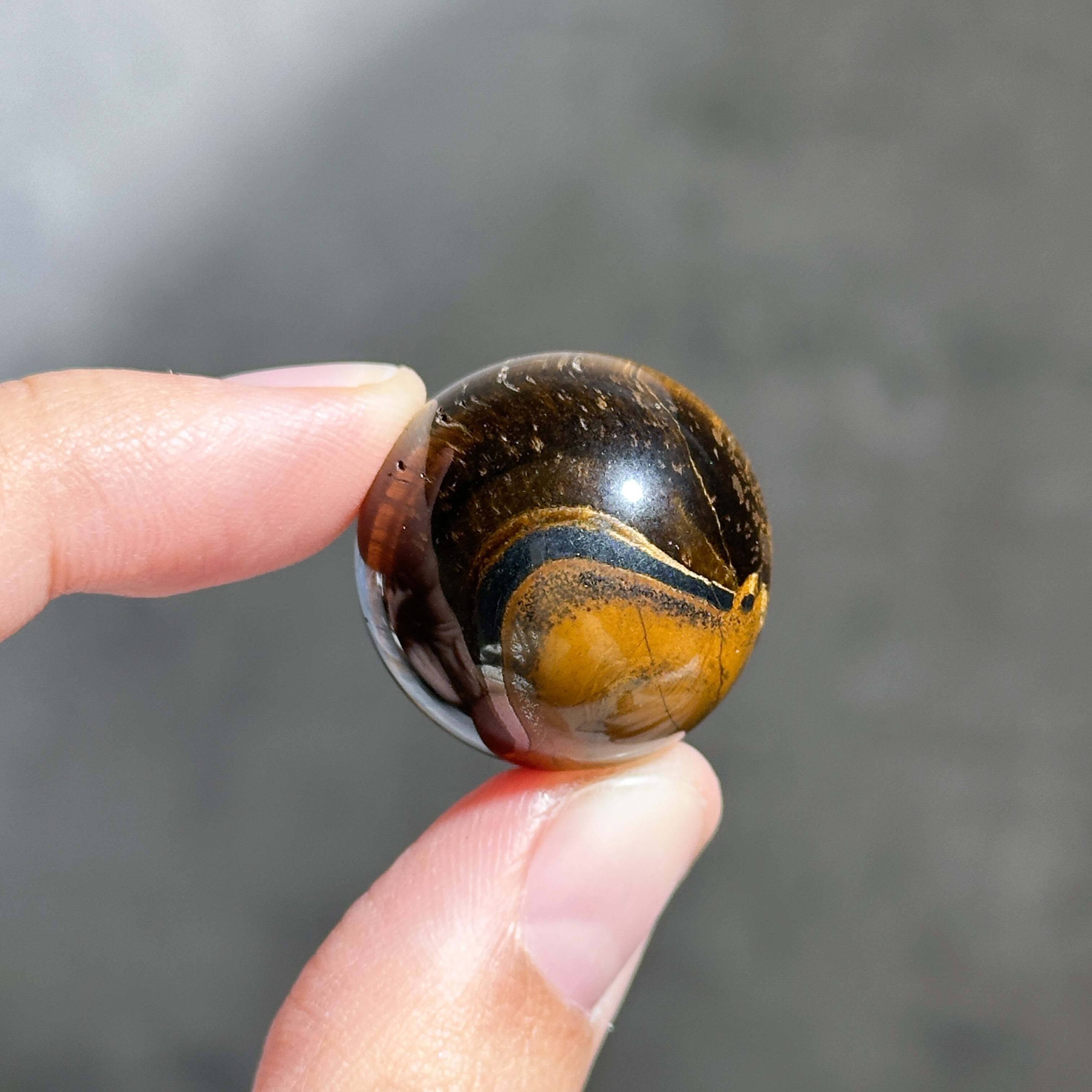 タイガーアイ スフィア（丸玉）41◇ Tiger's eye ◇天然石・鉱物