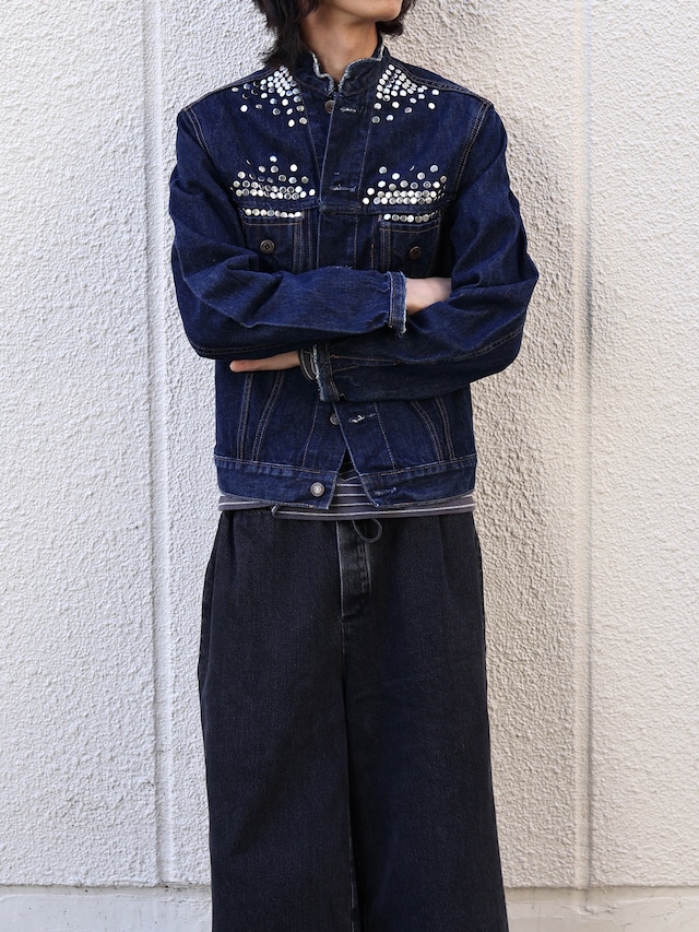 【Hannah Creak/26aw】Studded blouson blue