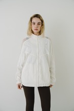 Sheer Shoulder Track Jacket 【White】