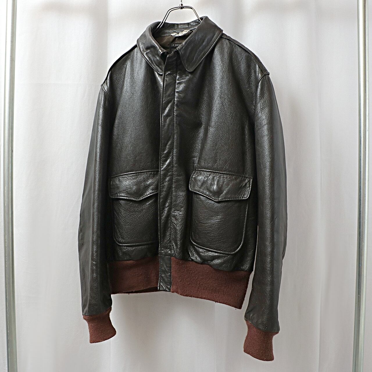 60s GOLDEN BEAR ゴールデンベアー レザー フライト A-2 60s GOLDEN BEAR ゴールデンベアー レザー フライト A-2