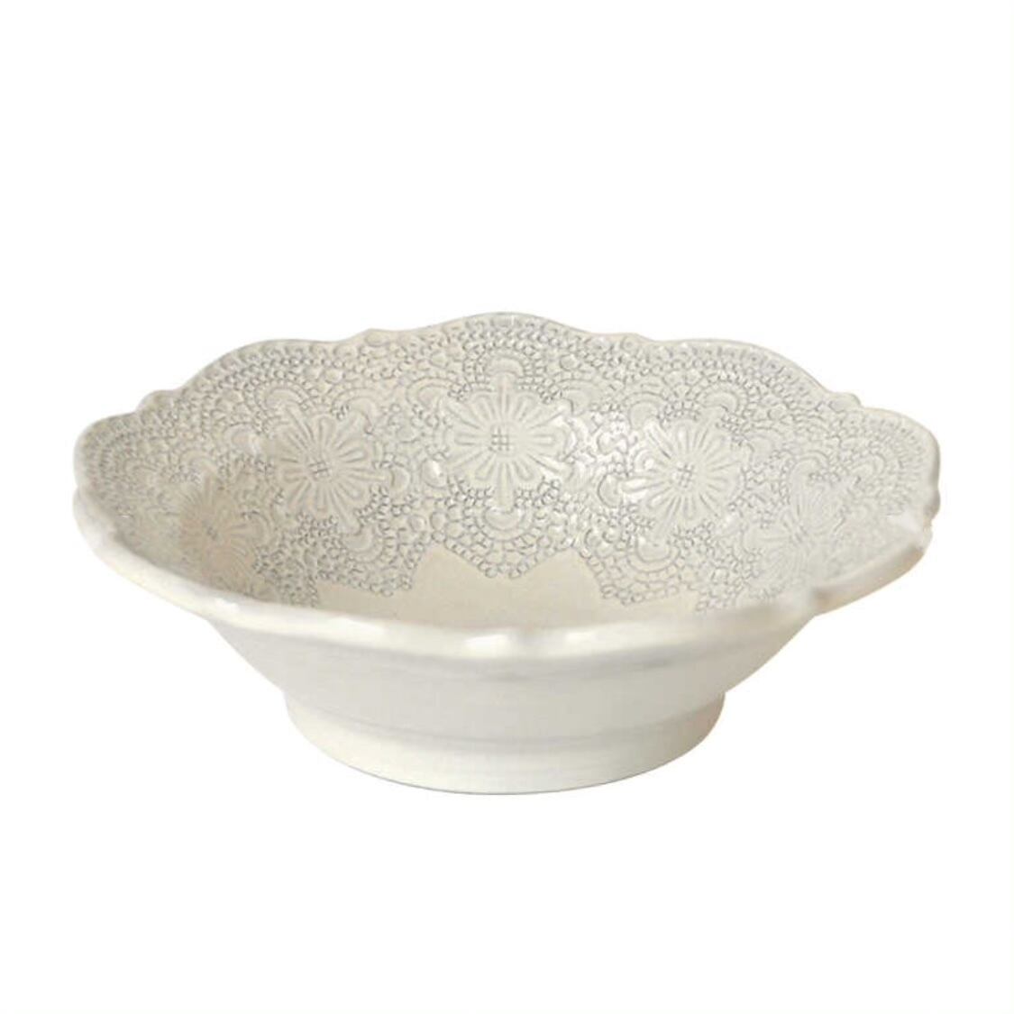 La Ceramica ラセラミカ クリームレースボウル | Floraison Table