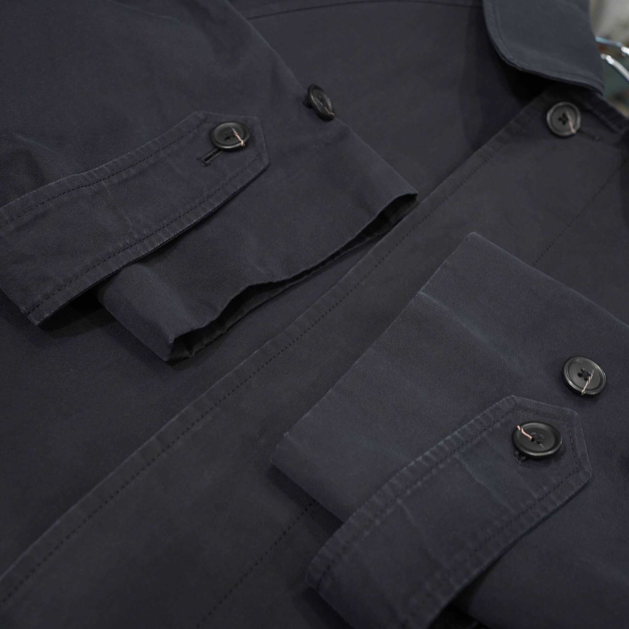 Ralph Lauren 黒 ブラック 一枚袖 ステンカラーコート C96-W84-T180 A7