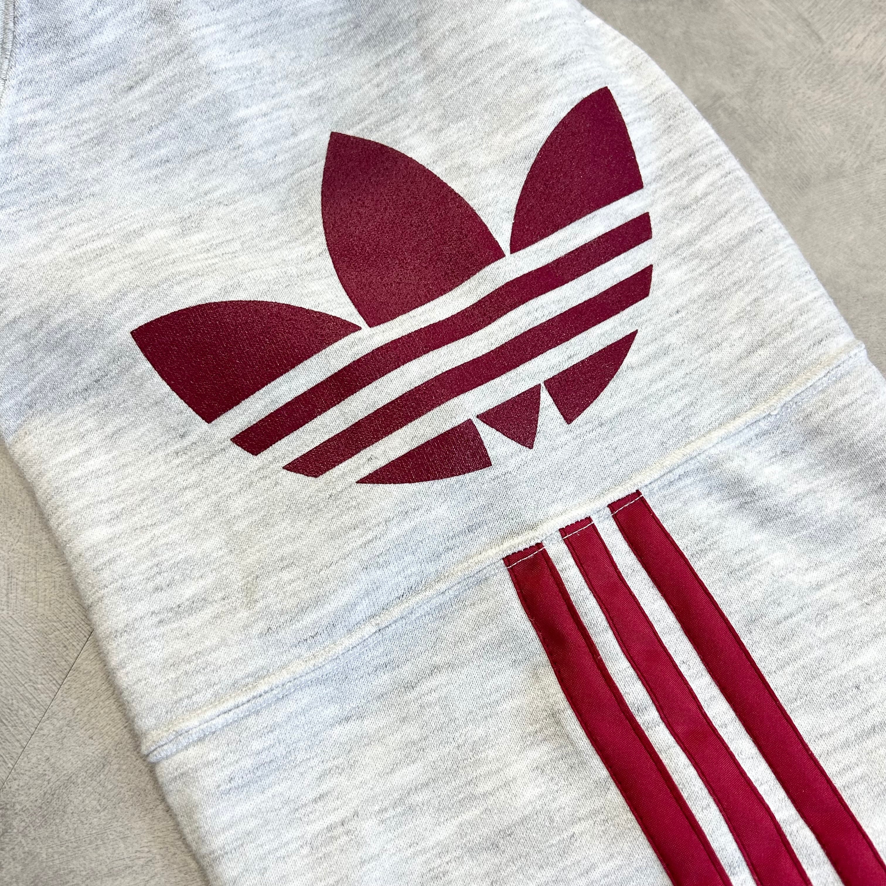 90s adidas/アディダス デサント製 トレフォイル フルジップフーディ