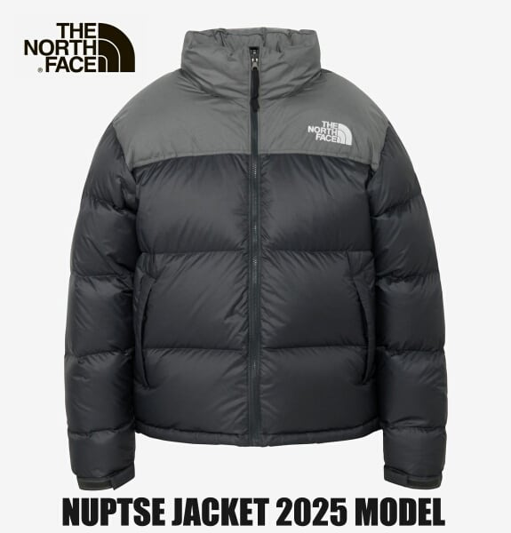 ザ・ノース・フェイス ノースフェイス ダウン ヌプシ ジャケット THE NORTH FACE Nuptse Jacket ND92555 ヒューズボックスグレー×アスファルトグレー