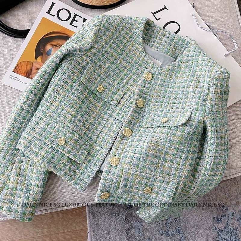 saya様着用】グリーンツイードジャケット 00532 | Vitoir