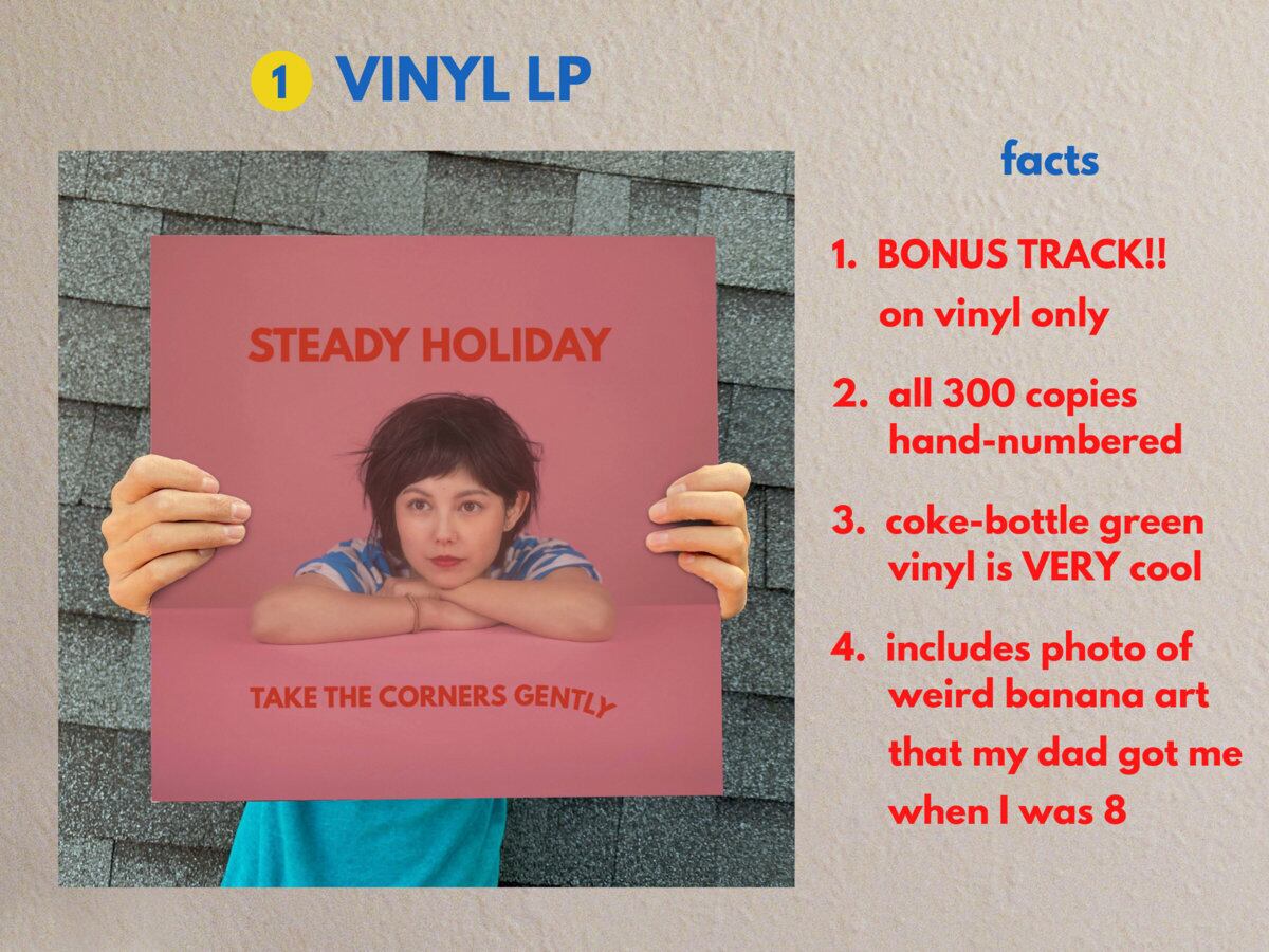 Steady Holiday / Take The Corners Gently(500 Ltd LP)