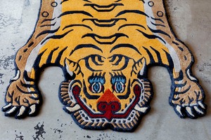 Tibetan Tiger Rug 《Mサイズ•ウール046》チベタンタイガーラグ