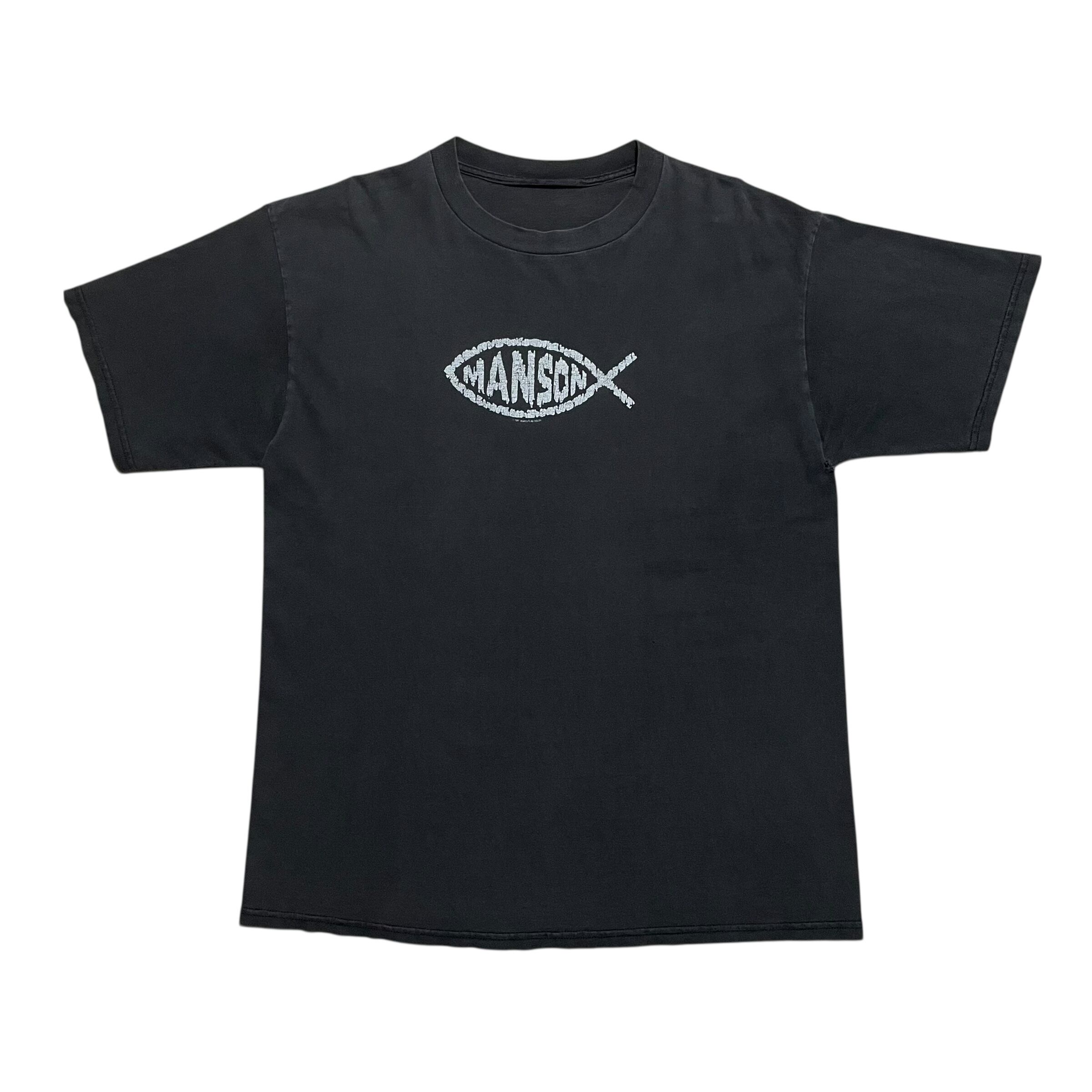 MARILYN MANSON 1997 FISH LOGO マリリンマンソン t-shirt FITS XL