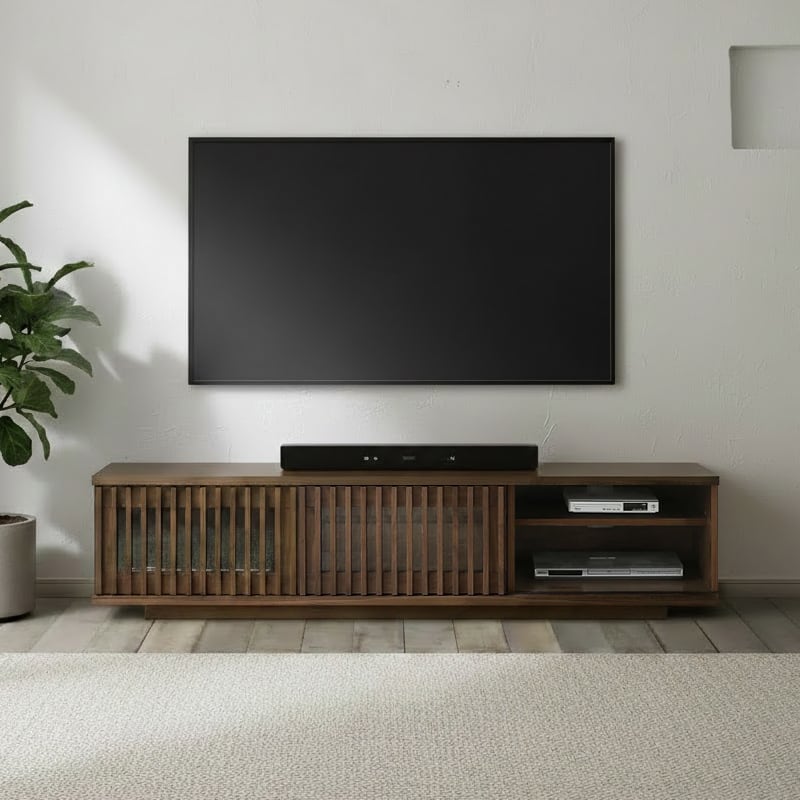 VALOAK テレビボード 幅180cm 日本製 完成品 ウォールナット無垢