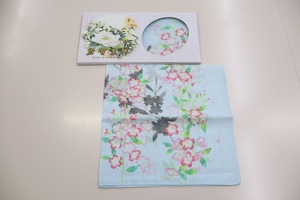 加賀友禅ハンカチF