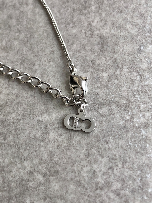 Christian Dior クリスチャン ディオール ネックレス シルバー Diorロゴ vintage ヴィンテージ オールド 3irz2e