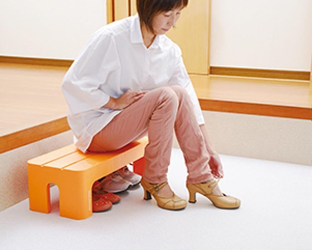 サンカ デコラステップ 踏み台 昇降ステップ台 オレンジ L 高さ20cm 広い足のせ部分と滑り止め加工 インテリアになじむおしゃれでかわいい丸いフォルム 耐荷重100kg 軽量設計 日本製 子供 トイレ 玄関 洗面所 洗車台 足台 キッズ 室内 (幅59×奥行28×高さ20cm) DS-LOR