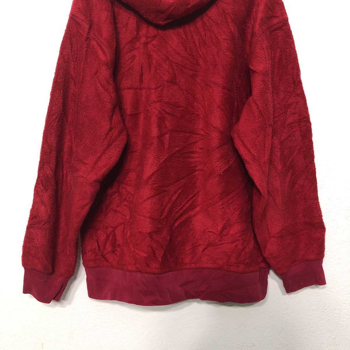 THE BONES パーカー　裏起毛　古着　XLサイズ　赤 THE BONES パーカー 裏起毛 古着 XLサイズ 赤