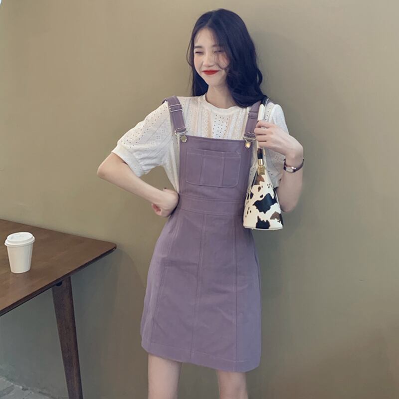 スカート サマールーズ薄手 夏物 パープル 萌量不足82443212582