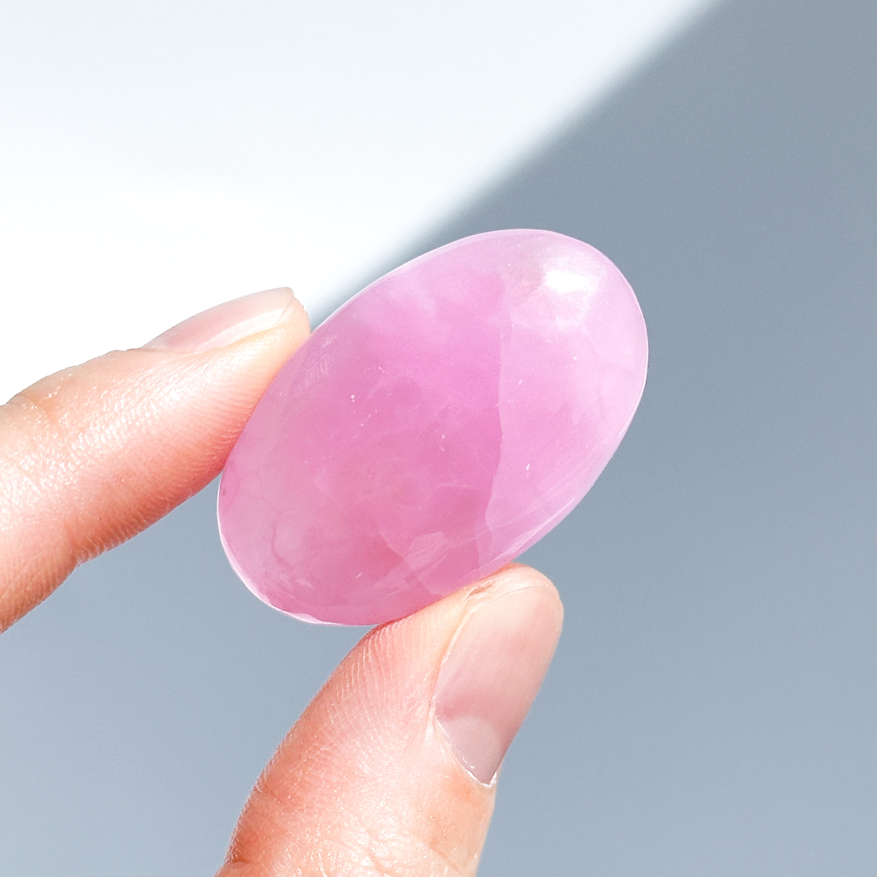 高品質】ピンクアラゴナイト パームストーン 81◇Pink Aragonite Palm