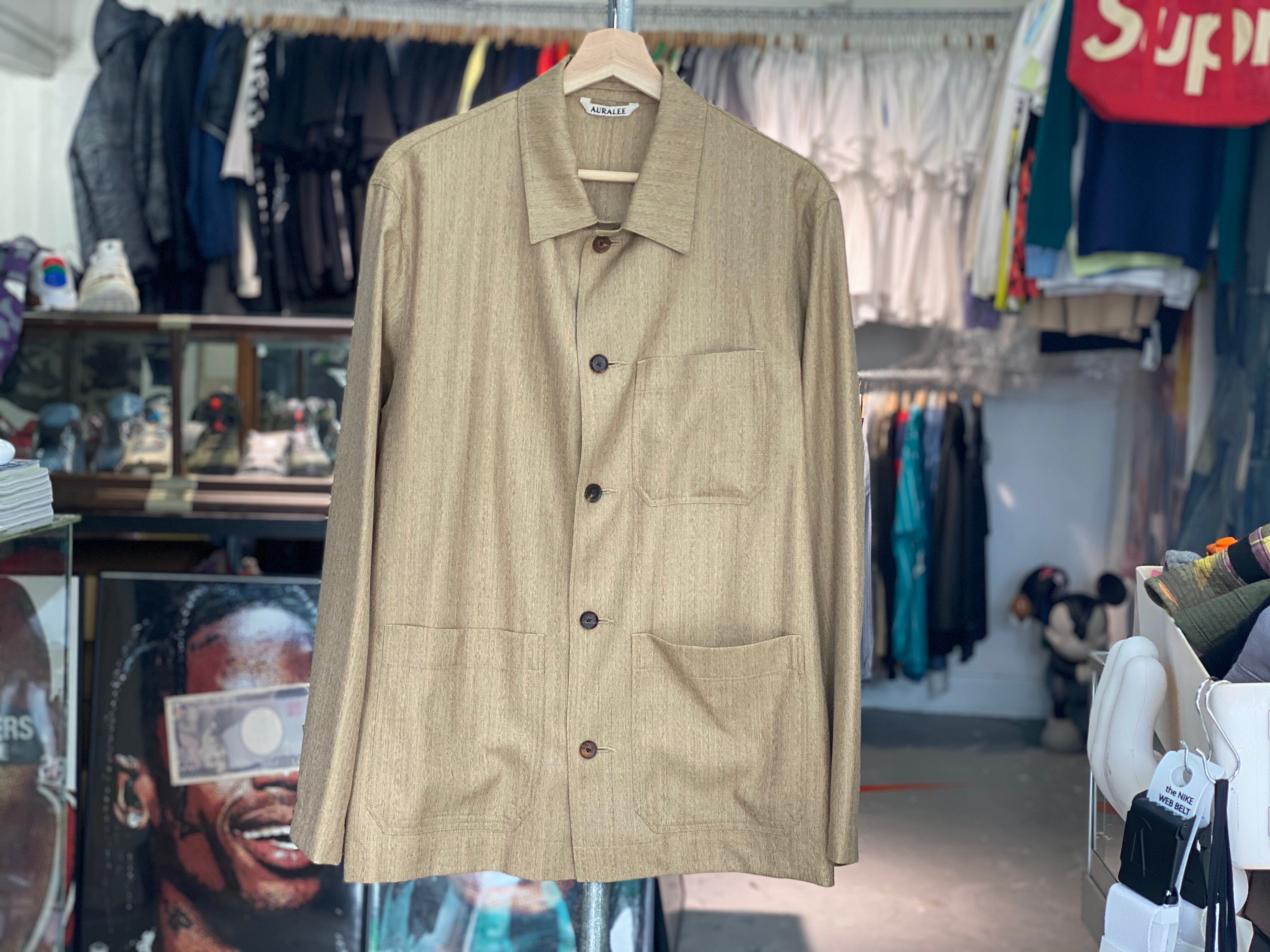 AURALEE WOOL SILK HERRINGBONE COVERALL 4 60KA2372 | BRAND BUYERS OSAKA 