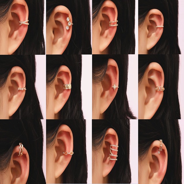 女性向けの個性的なピアス - センミ
