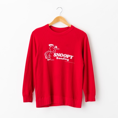60s Character Vintage Sweat Shirt Red