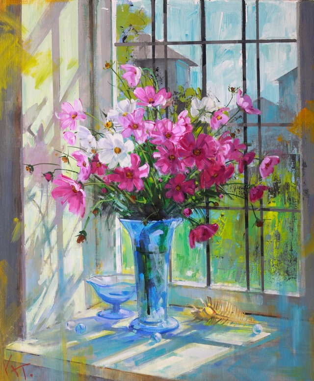 グラスのコスモス　-Cosmos in glass-　F8