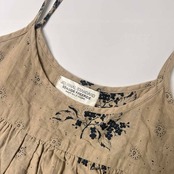 JOURNAL STANDARD SEASIDE FREERIDE ジャーナルスタンダード 花柄 ガーゼ生地 チュニック丈 キャミソール/ベージュ レディース コラボ