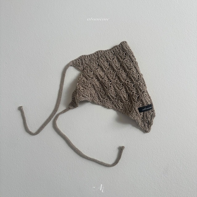 ꒰ 即納 ꒱ linen crochet bandana / atomeme