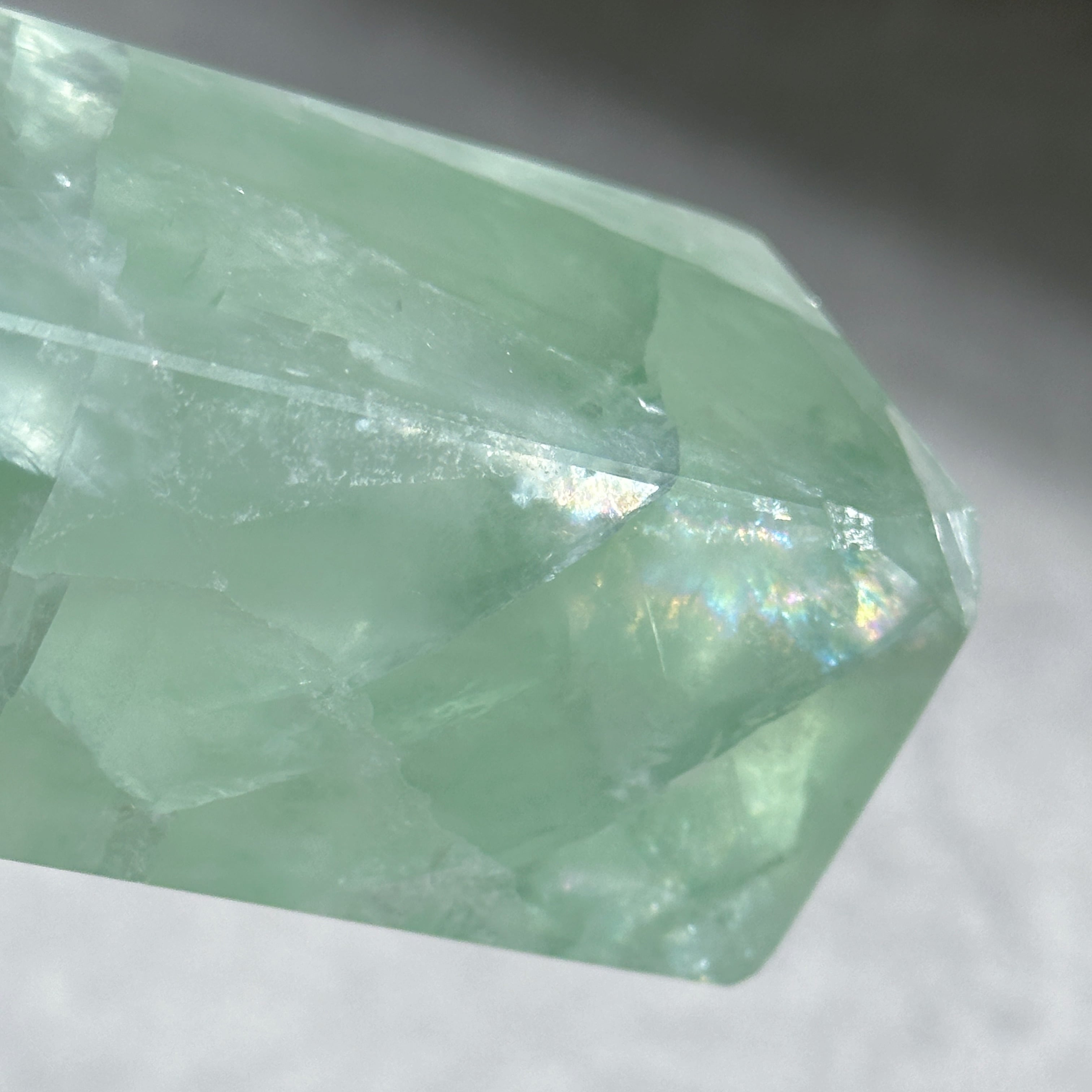 虹◎グリーンフローライト タワー12◇ Green Fluorite ◇天然石・鉱物 虹◎グリーンフローライト タワー12◇ Green Fluorite ◇天然石・鉱物