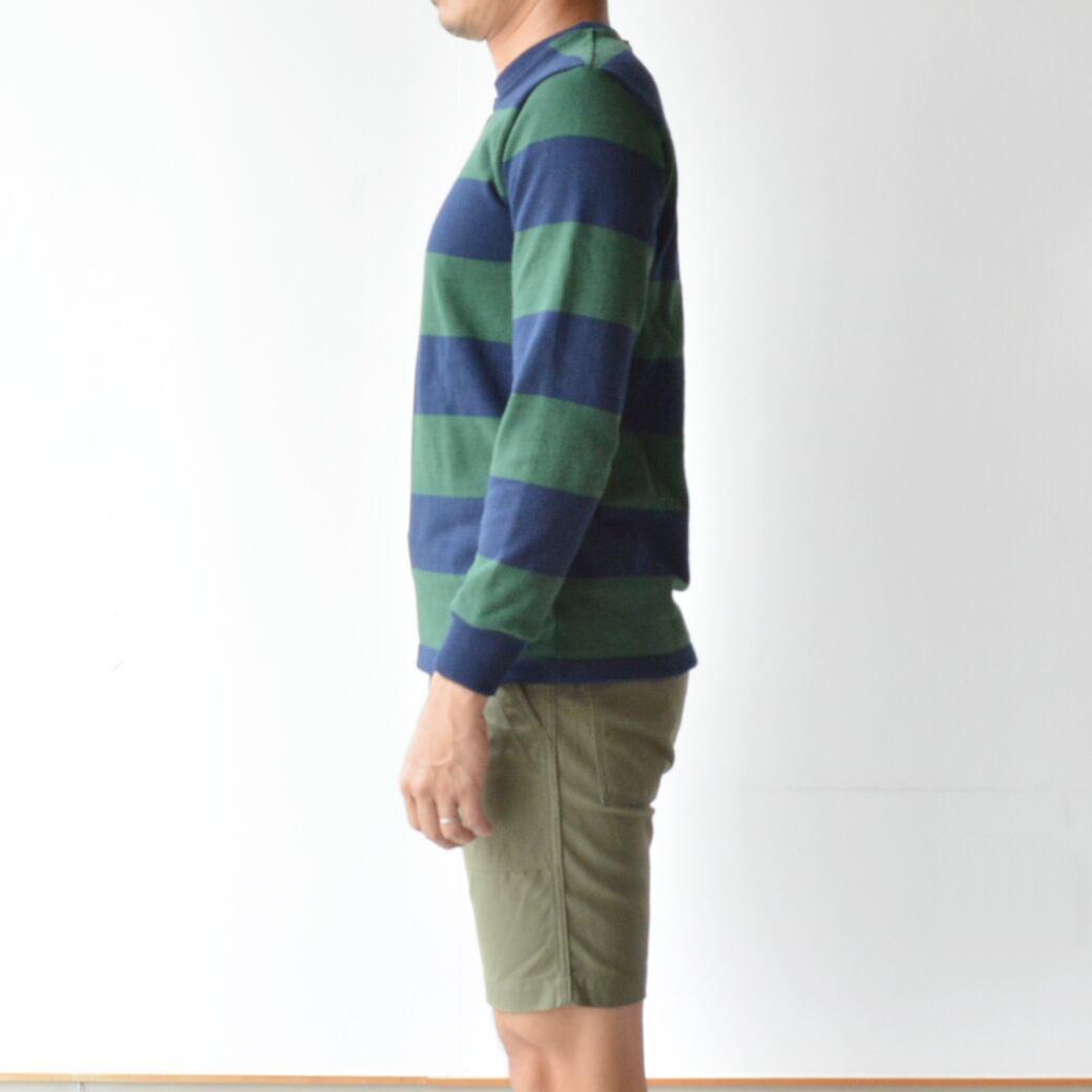 バーバリアン BARBARIAN 長袖無地12ozクルーネック(RFE-11)NVY/BOT Sサイズ