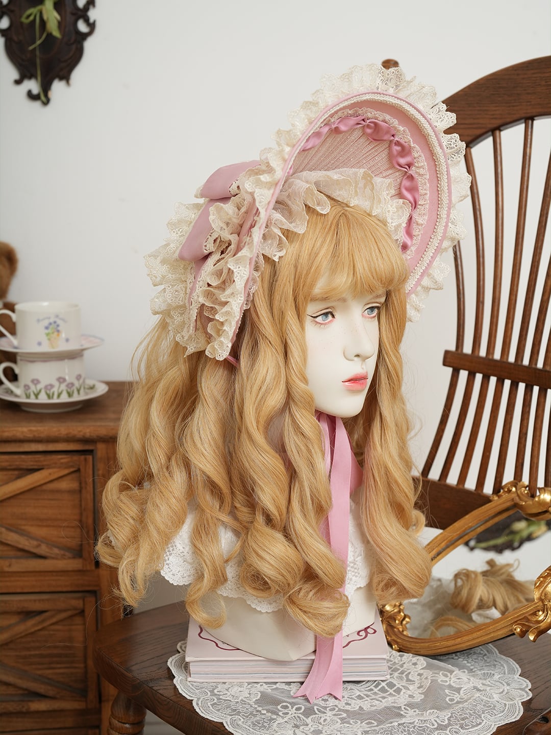 Fashion Show】あけぼのの供人 フリルブリムボンネット | HoshibakoWorks