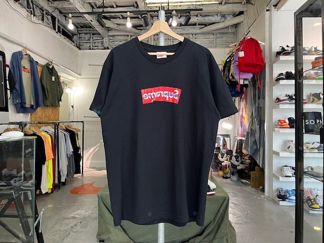 Supreme × COMME des GARCONS SHIRT BOX LOGO TEE BLACK XL 70925