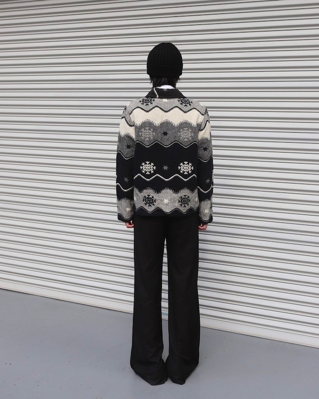jacquard Nordic blouson