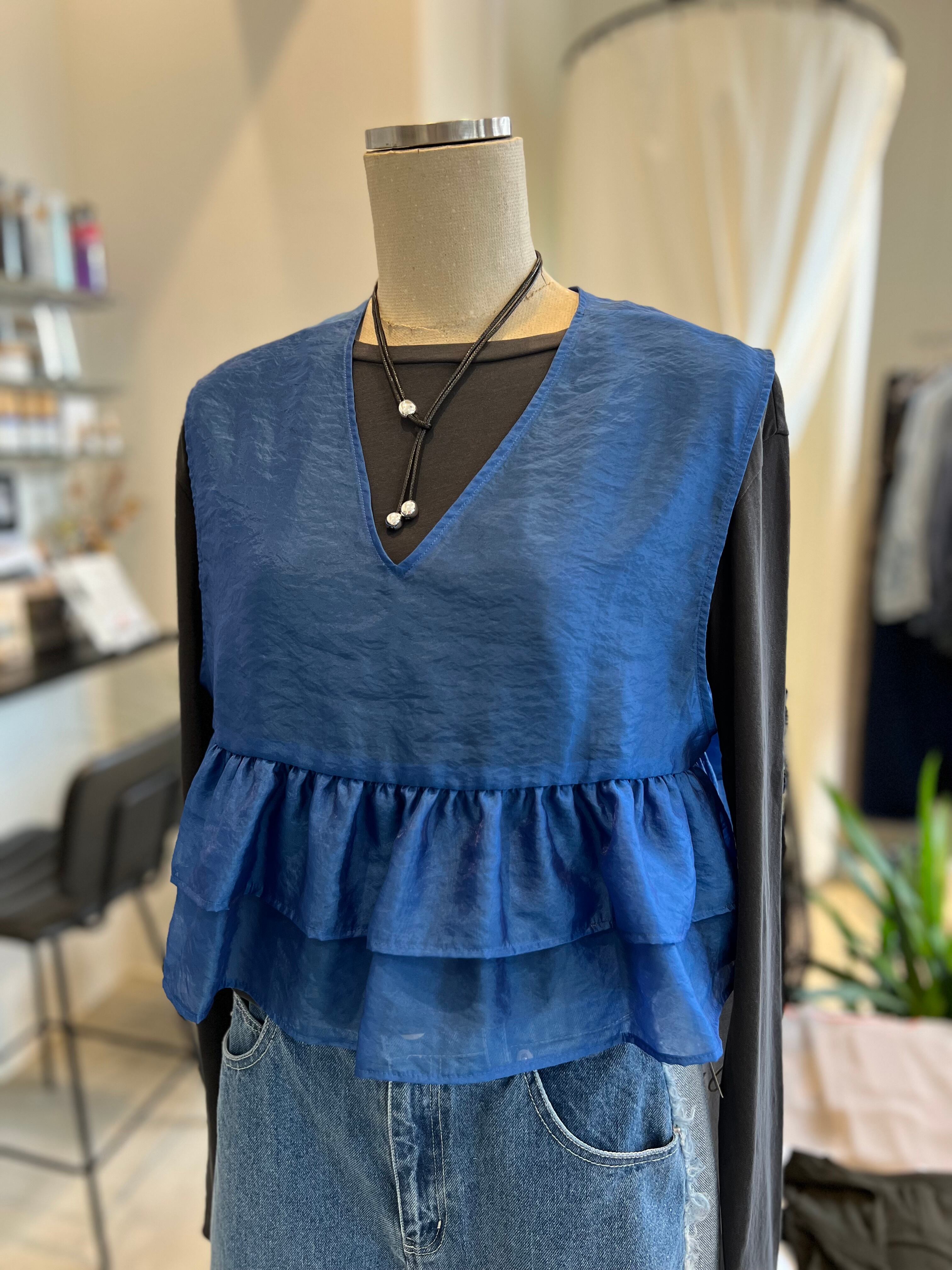 【cafune】前後2wayフリルビスチェ　525914